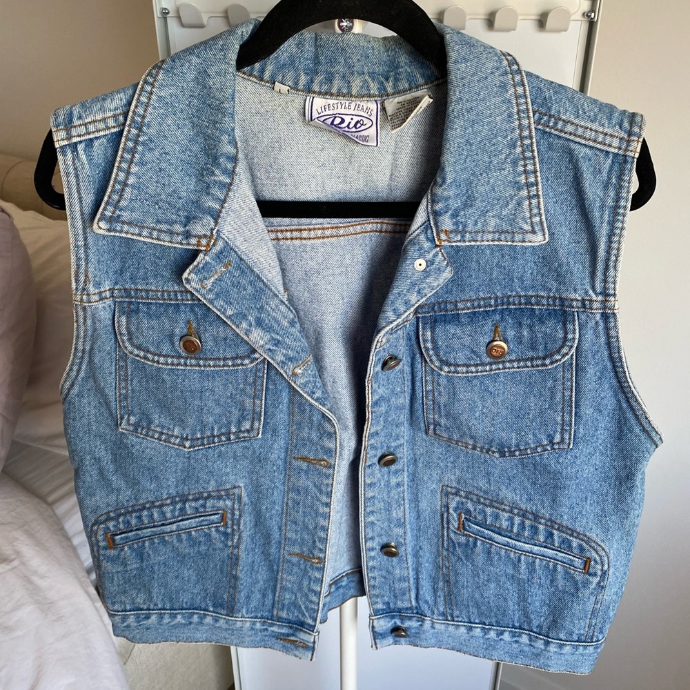 Vintage denim vest
